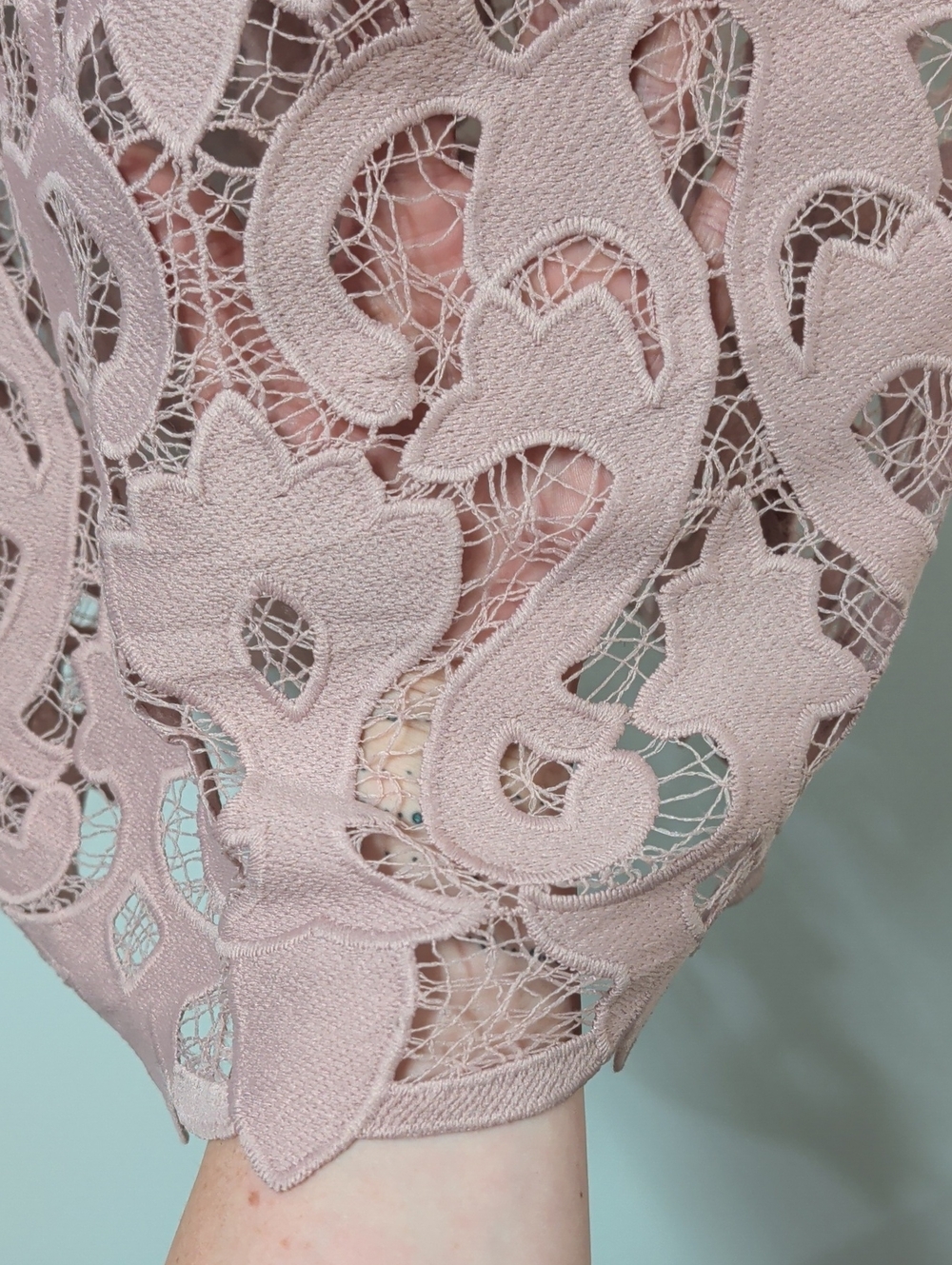 Bardot Pink Rose Lina Lace Sheath Dress Size 10 - Picture 6 of 10